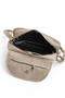 Women's Multi-Compartment Beige Covered Leather Daily Use Crossbody & Shoulder Bag - 5