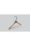 Wooden (Black Nickel Hook) Bar Hanger for Shirts and Trousers, Walnut Color, 48 Pieces - 2
