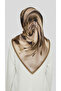 Flowing Pattern Rayon Scarf - Brown - 8