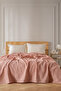 100% Cotton Border Pique Bedspread - 160X230 cm Single Size - Breathable Modern Weaving - 4
