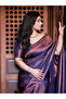 Navy Blue Silk Saree - MAF3046 | Navy Blue - 2