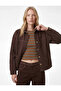 Comfortable Fit Classic Collar Pocket Detail Button Long Sleeve Shacket