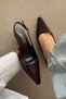 Juliet Brown Genuine Leather Stiletto - 2