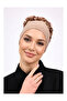 Ruffled Seamless Combed Cotton Bonnet Mink - Women's Hijab Tie Bun Inner Bonnet Brown - 2