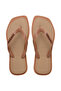 Top Square Fusion Powder Color Women's Flip Flops