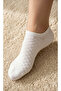 Set of 3 Patterned Textured Cotton Women's Ballerina Socks - 2