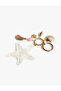 Metal Keychain with Starfish and Seashell - 2