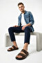 Adjustable Strap Casual Slippers Soft Insole Lightweight Design Summer Comfortable Men's Slippers