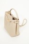 Women's Venty Cream Color Gold Buckle Hand and Shoulder Bag - 2
