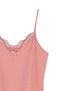 Cotton Women's Undershirt with Lace Detail at the Neck and Thin Straps - 5