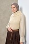 وشاح تينسل مونار بنمط ميدالية بلون الشوكولاتة البني 90×90 - 4