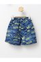 Ocean blue patterned beach apron - 3