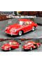1:32 Scale - Die-Cast Model Porsche 356 B Carrera 2 Car with Pull-Back Action & Openable Doors-Red