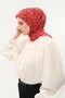 وشاح تينسل مونار بنمط ديزي أحمر داكن 90×90
