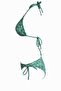 Triangle Beaded String Bikini Set - 3