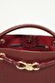 Women's Venty Cherry Color Gold Buckle Hand and Shoulder Bag - 5