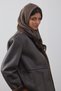 Brown drawstring balaclava beanie headgear - 3