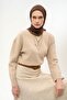 وشاح تينسل مونار بنمط ربيع البلاط باللون البني المرير 90×90 - 2