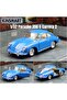 1:32 Scale - Die-Cast Model Porsche 356 B Carrera 2 Car with Pull-Back Action & Openable Doors-Blue