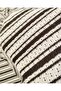 Knitted Fabric in Cream and Brown Colors 160X260Cm - 3