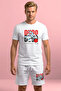 Premium 100% Cotton Oversize Minimal Design Unisex Shorts and T-Shirt Two-Piece Set - 3