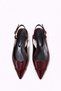 Hubert Women's Heeled Wrinkled Leather Shoes Light Burgundy - 4