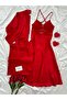 Enchante Luxurious Lace Slit Long Satin Nightgown & Robe Bridal Set (Boxed)