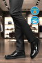 Black Patent Leather Genuine Leather Men's Casual Shoes 917 m - 3