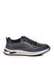 Premium Navy Blue Genuine Leather Men's Casual Shoes 3003 m - 3