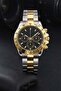 Cexy Special Design Black Dial Round Premium Two Tone Men's Wristwatch - 2