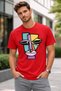 Unisex Oversize T-Shirt Painted Face Printed 100% Cotton T-Shirt Comfortable Fit