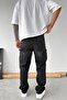 Smoked Patch Detailed Baggy Pants - 4