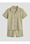Lcw Kids Green Linen Blend Boys' Suit - 2