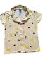 Lemon Strawberry Patterned Milan Fabric Summer Short Sleeve Girls' Pajama Set - 4