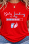 Baby Loading Printed Maternity T-Shirt Oversize Cotton Relaxed Fit Mom T-Shirt