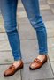 84201 Eren Shoes&Bag Genuine Leather Buckle Lightweight Daily Comfortable Soft Women's Ballerina Shoes Real Leather Tan - 6