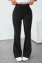 New Season Women's High Waist Side Stripe Detailed Long Wide Leg Diver Leggings - 4