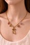 Gold Color Charm Stainless Steel Necklace