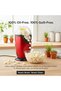 Electric Hot Air Popcorn Maker - 1200W Oil-Free Healthy Popcorn Popper Machine for Home (Red) - 2