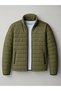 Khaki Colored Comfortable Fit Lined Quilted Seasonal Jacket Coat