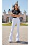 High Waist Lycra Stretchy White Spanish Jeans Trousers - 2
