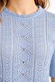 Short Sleeve Openwork Knitwear - 4