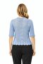 Short Sleeve Openwork Knitwear - 2