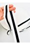5 Meters Width 3 cm Black and White Multi-Purpose Decorative Ribbon for Collars, Sleeves, Tracksuits, Sweatshirts, Bags, Columns - 5