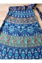 Ethnic, Bohemian, 100% Cotton, Organic Dye, Long, Wrap (Wrapped) Skirt - 2