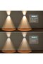 Solar Wall Lights - Outdoor Solar Fence Lights with Up & Down Sconces for Yard, Garden, Ga - 6