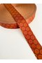 2 Meters Width 4 cm Red Brown, Earth Color Ribbon, Multi-Purpose Ribbon for Bags, Wallets, Hobby Work, Column - 4