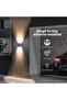 Solar Wall Lights - Outdoor Solar Fence Lights with Up & Down Sconces for Yard, Garden, Ga - 7