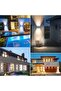 Solar Wall Lights - Outdoor Solar Fence Lights with Up & Down Sconces for Yard, Garden, Ga - 3