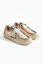 Rush Genuine Leather Beige Comfortable Lace Detailed Tulle Women's Sneaker - 4